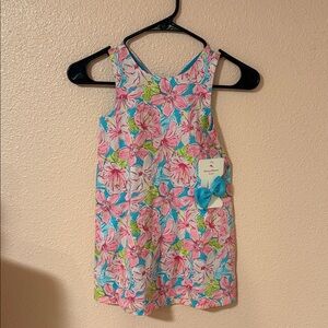 Tommy Bahama Pink and Blue Floral Kids Dress